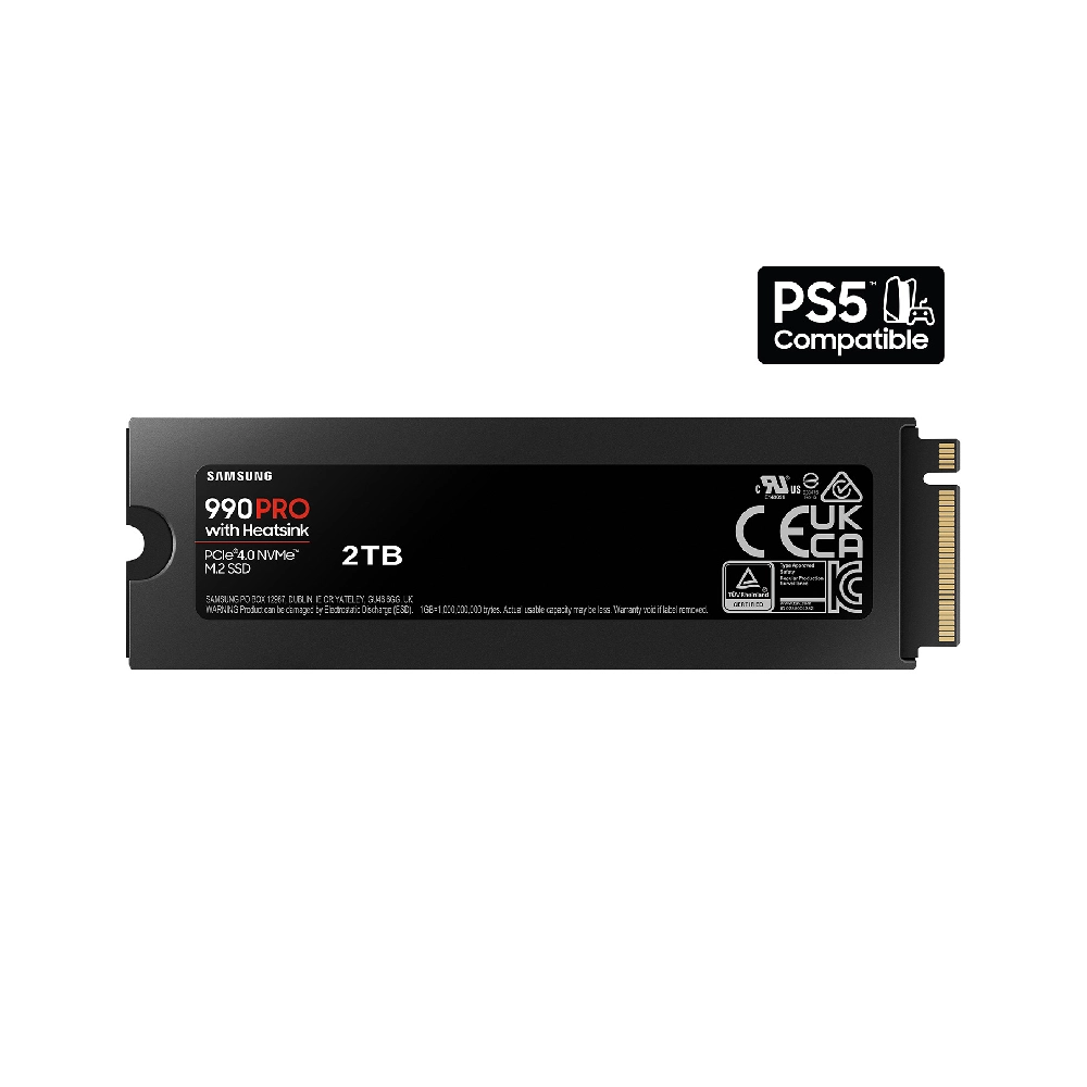 Samsung Internal SSD 2TB NVMe 2280 (990 Pro Heatsink) view 3